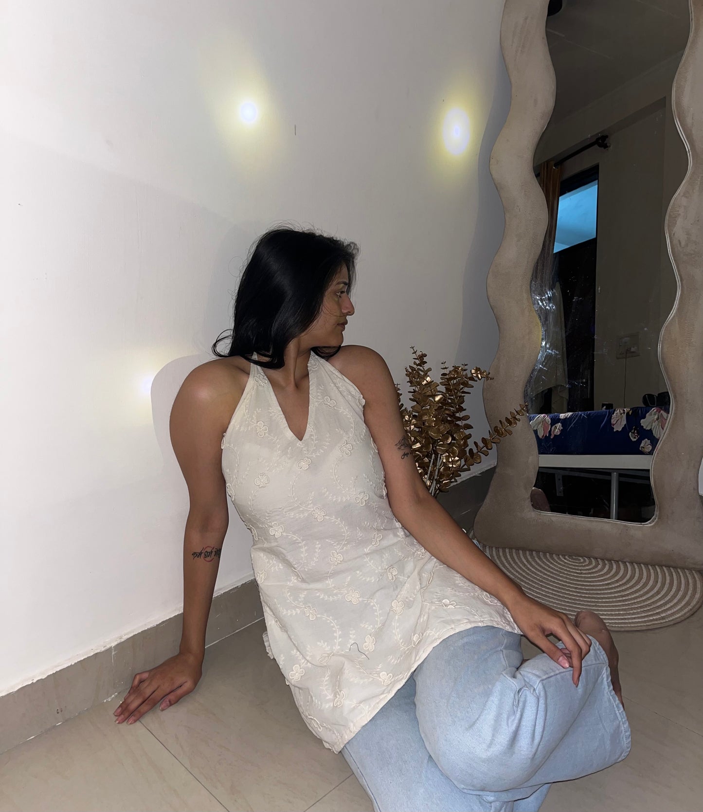 Sufiyana Halter Neck Kurti