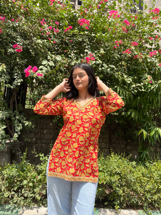 Tamana Straight Short Kurti