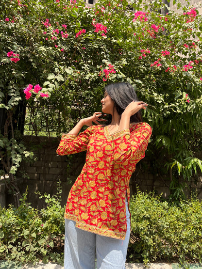 Tamana Straight Short Kurti