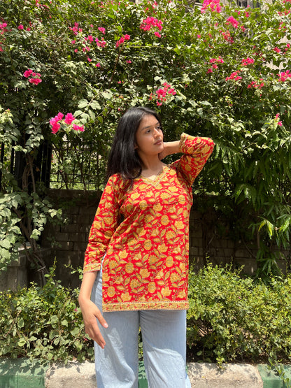 Tamana Straight Short Kurti