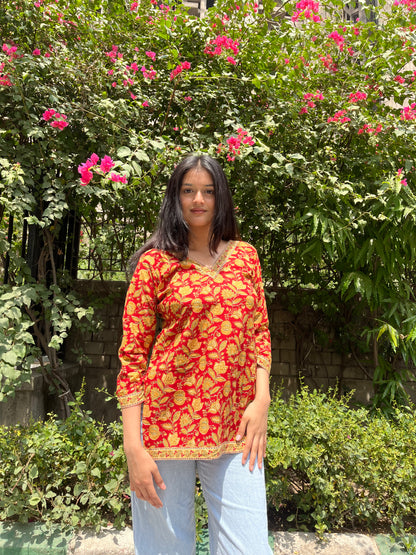 Tamana Straight Short Kurti