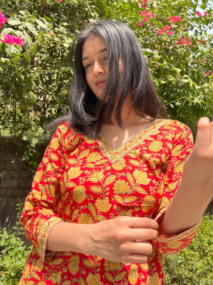 Tamana Straight Short Kurti