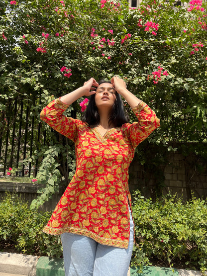 Tamana Straight Short Kurti