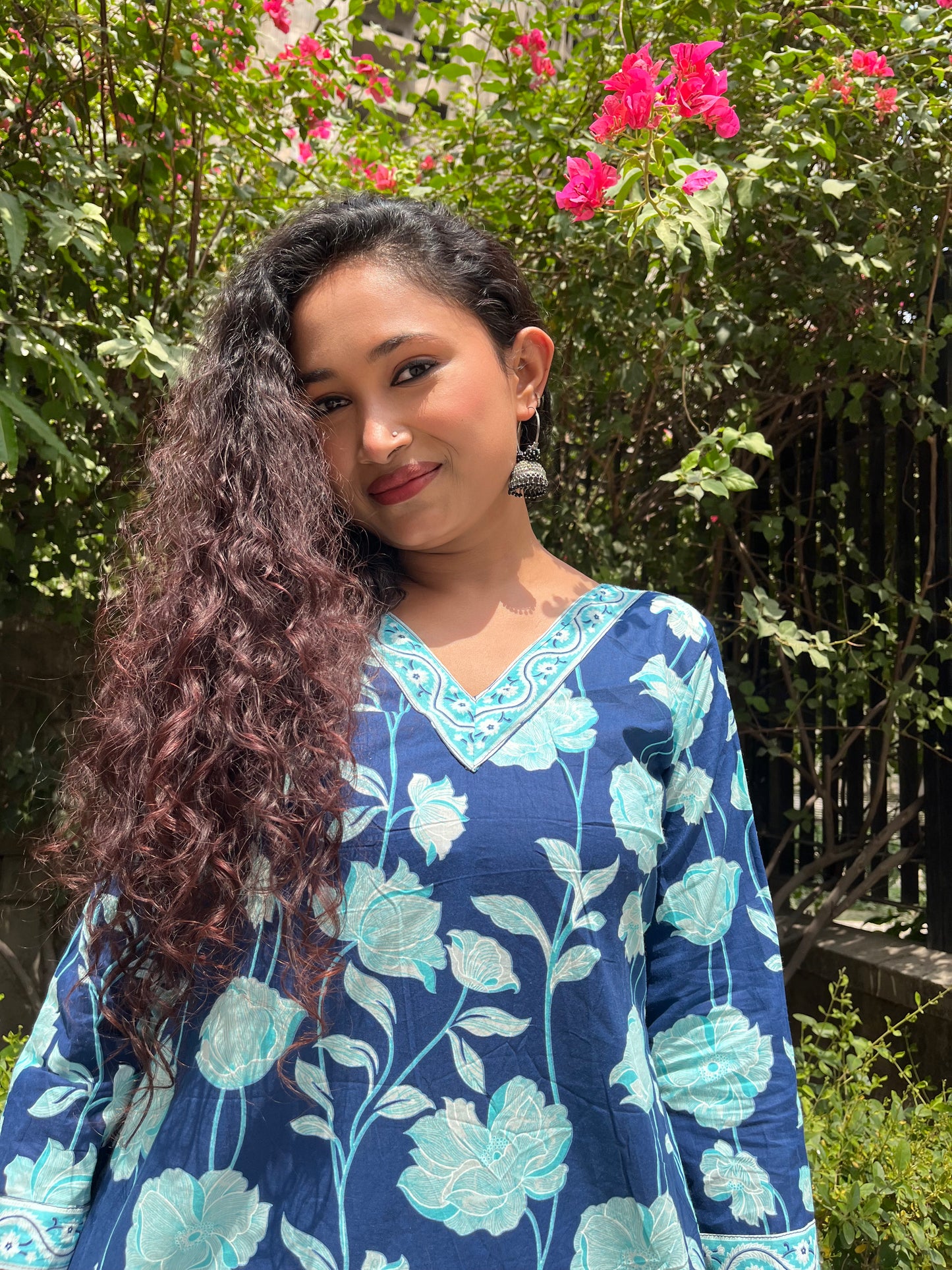 Ocean Smoothie Straight Short Kurti