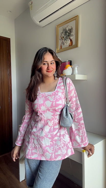 Desi Barbie Straight Kurti Top