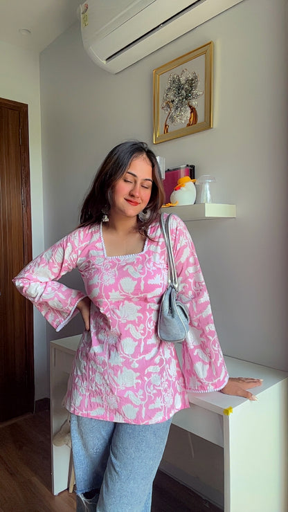 Desi Barbie Straight Kurti Top