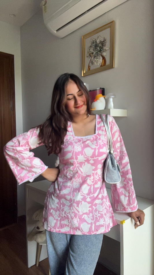 Desi Barbie Straight Kurti Top