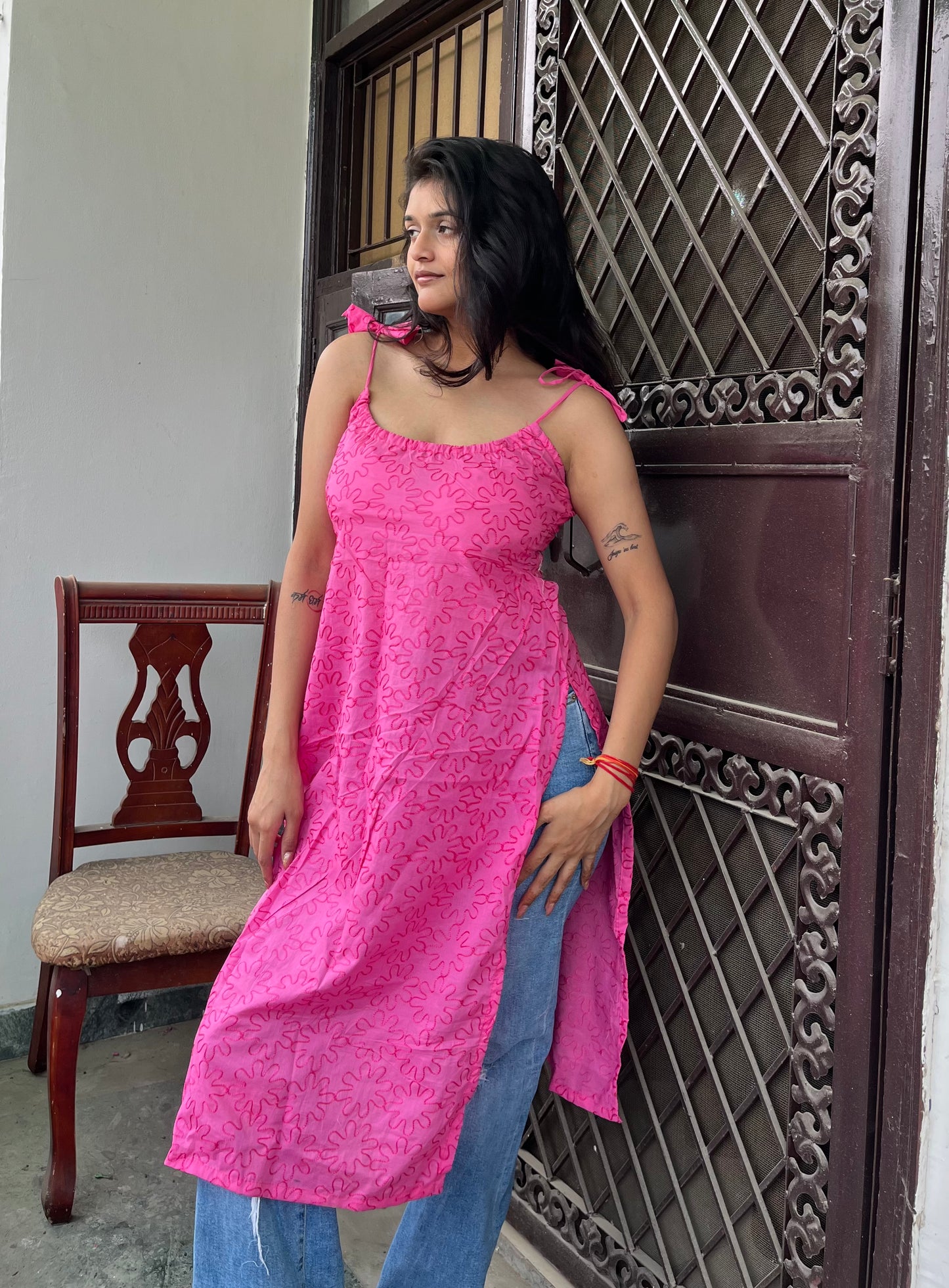 Reva Tie-up Long Kurti