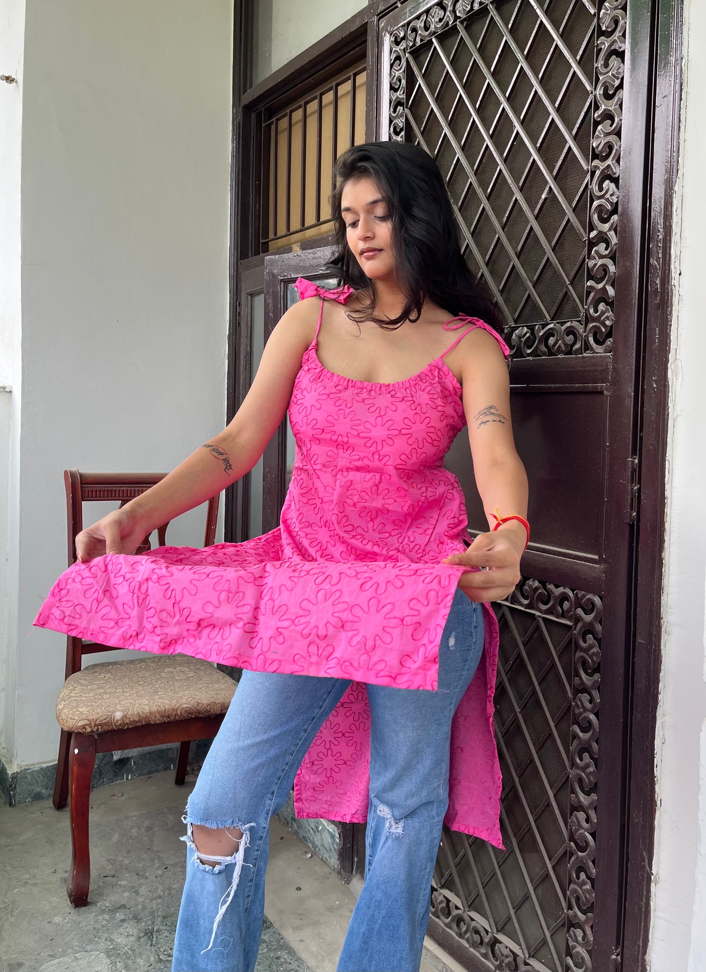 Reva Tie-up Long Kurti