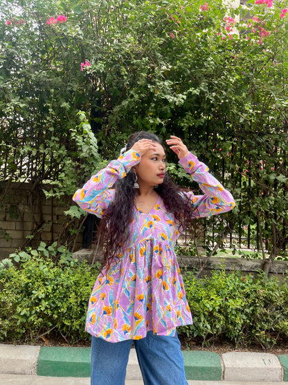 Sugar Candy Peeplum Short Kurti