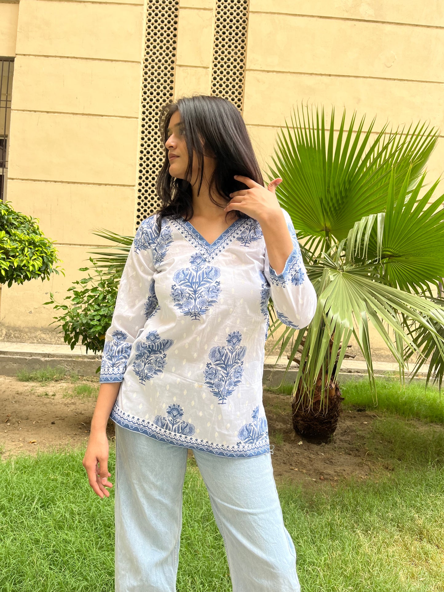 Barfi Straight Short Kurti