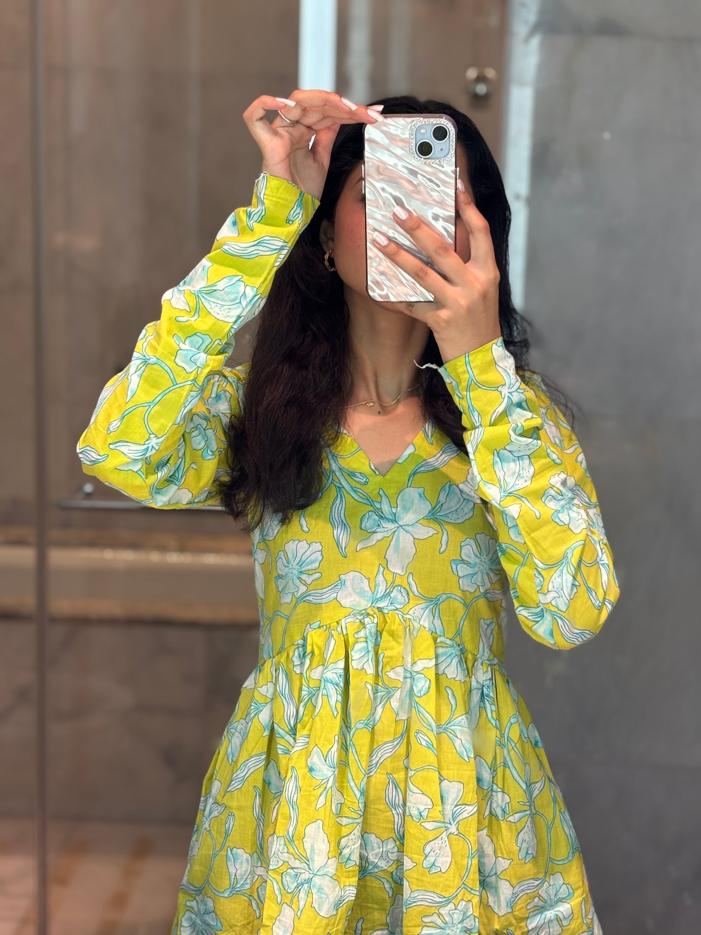 Light Noor Short Kurti peeplum top