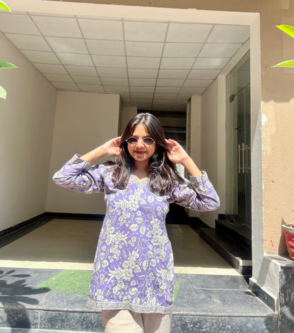 Butterfly Straight Short Kurti
