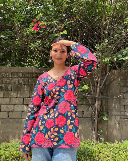 Khanji Straight Short Kurti