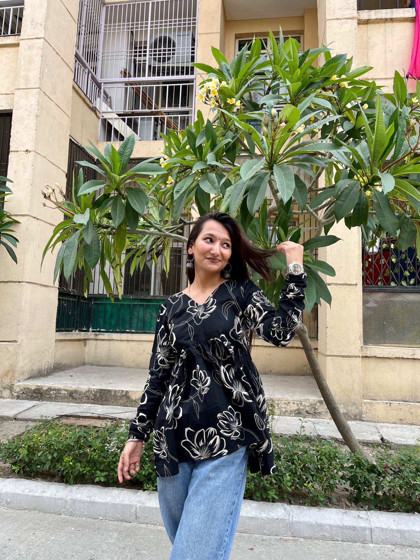 Angoor Peeplum Short Kurti