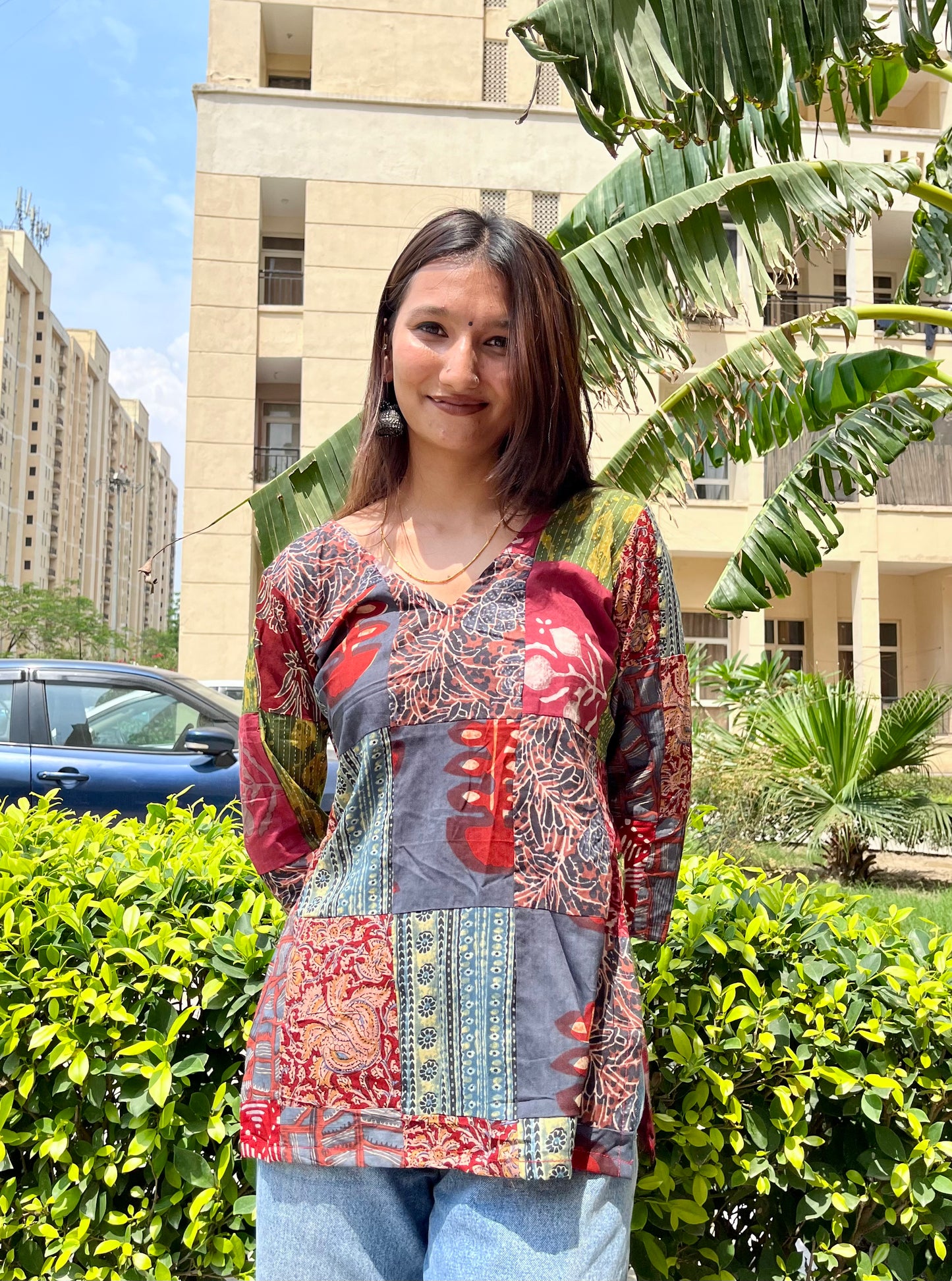 Sara Patchwork Short Kurti