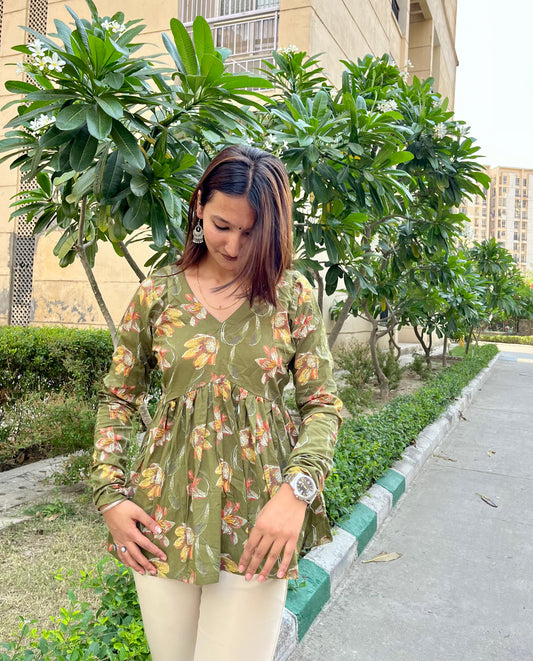 Hari Peplum Short Kurti