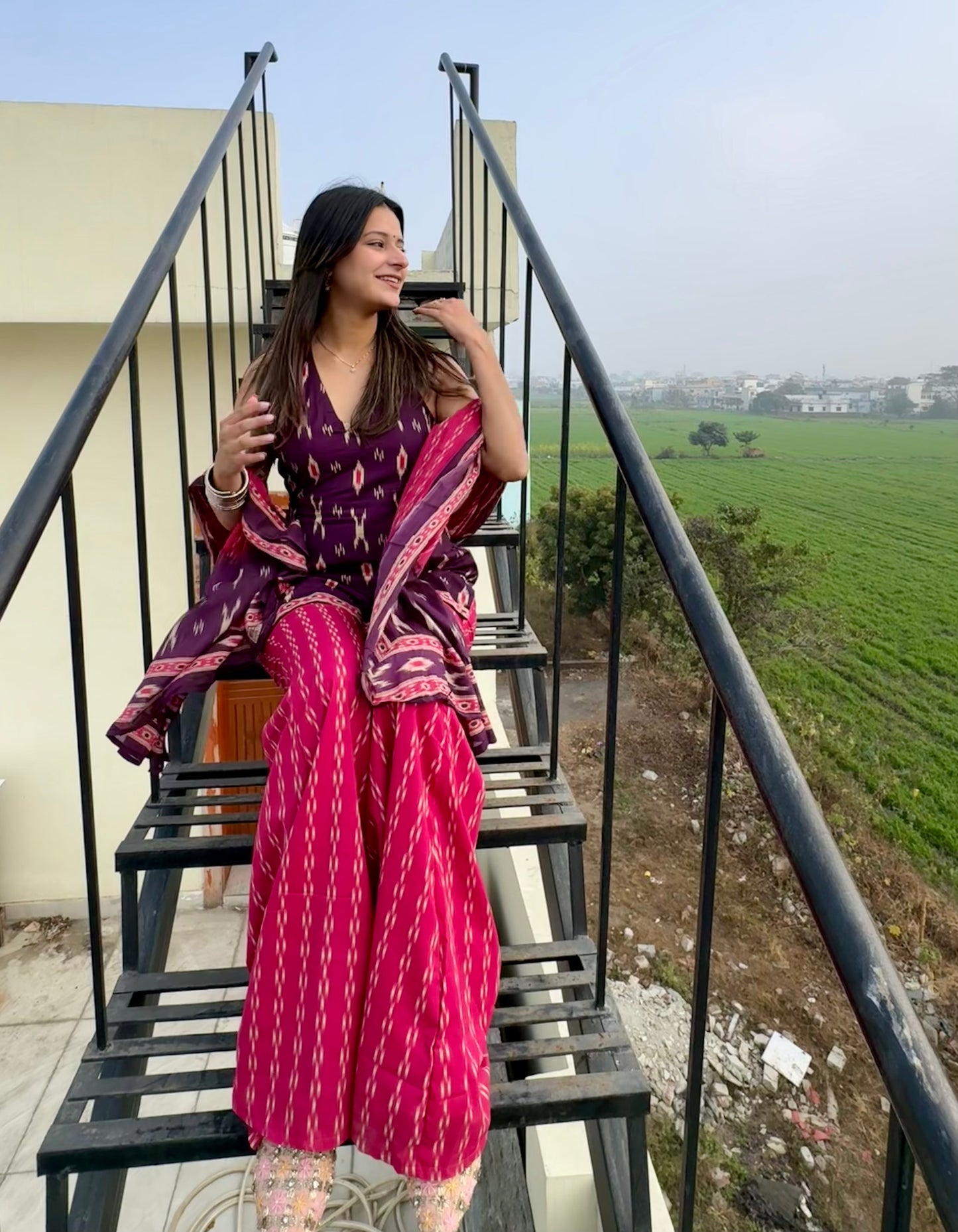 Jhilmil Halter Neck Set