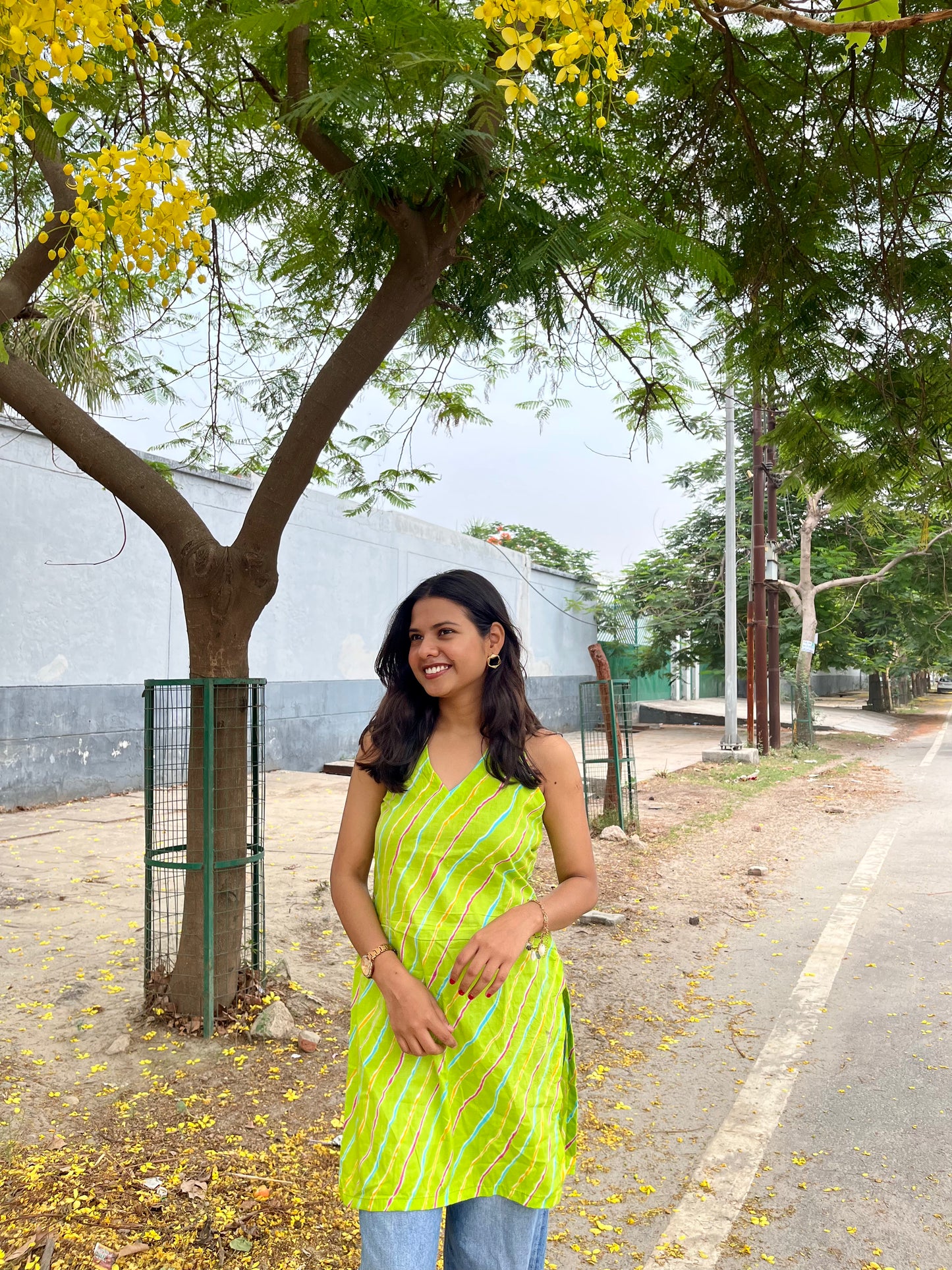 Mirchi Halter Neck Backless Kurti