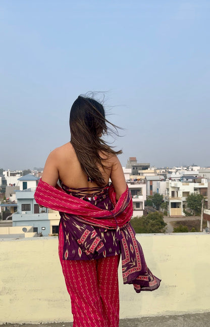 Jhilmil Halter Neck Set