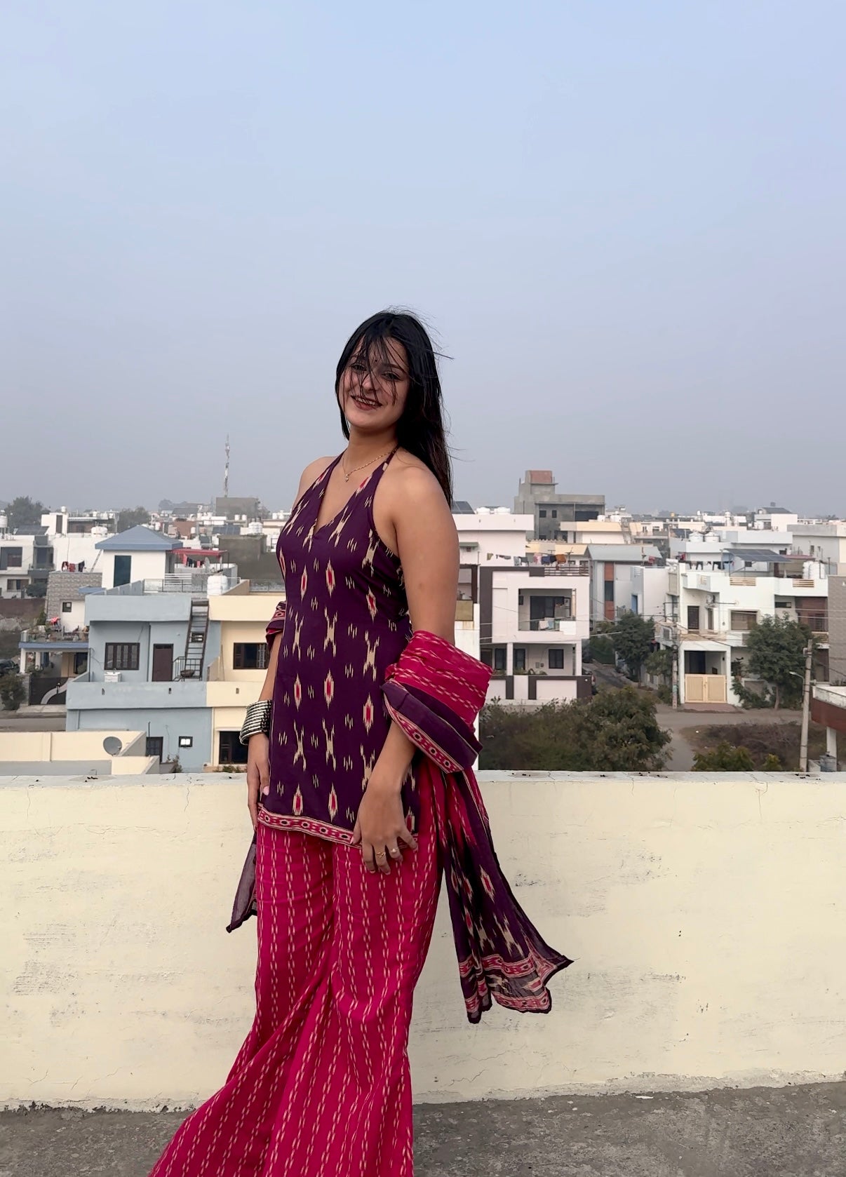 Jhilmil Halter Neck Set