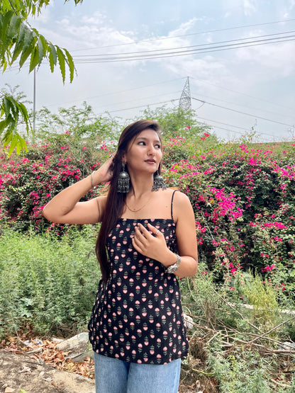 Strappy Backless in Black