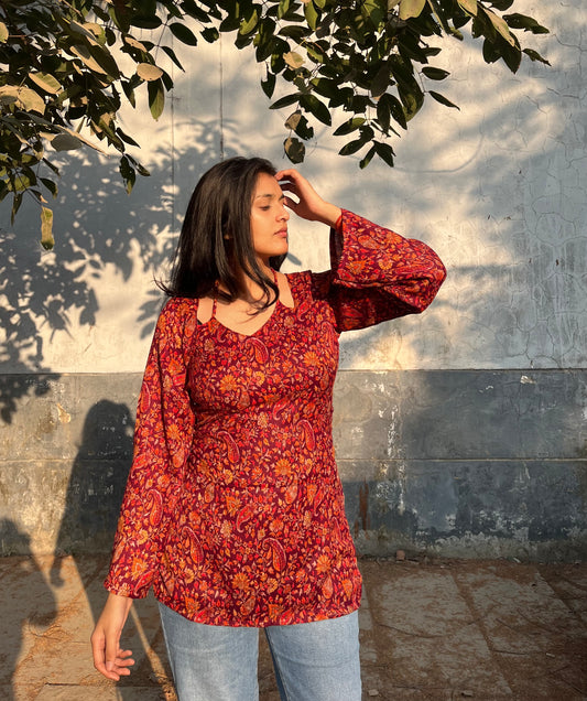 Haseen Hawa Corset back Kurti