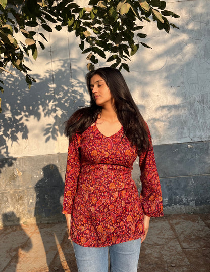 Haseen Hawa Corset back Kurti