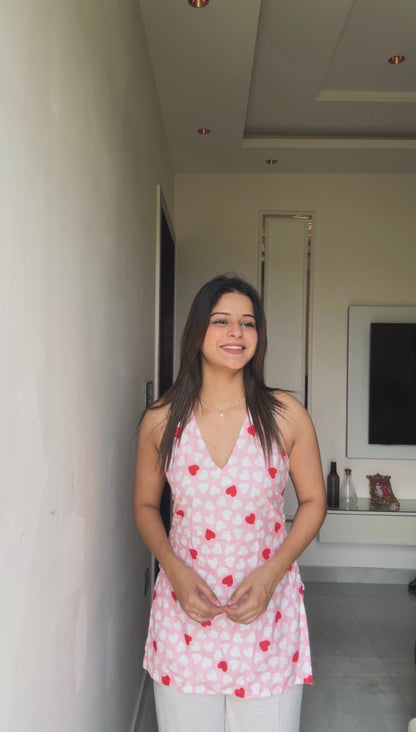 Dilruba Halter Neck Short Kurti