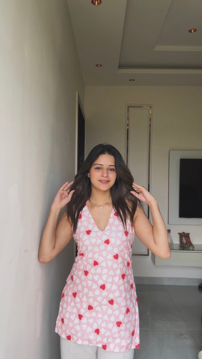 Dilruba Halter Neck Short Kurti