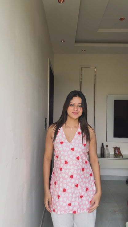 Dilruba Halter Neck Short Kurti