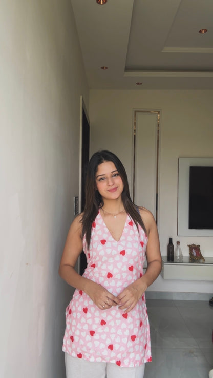 Dilruba Halter Neck Short Kurti