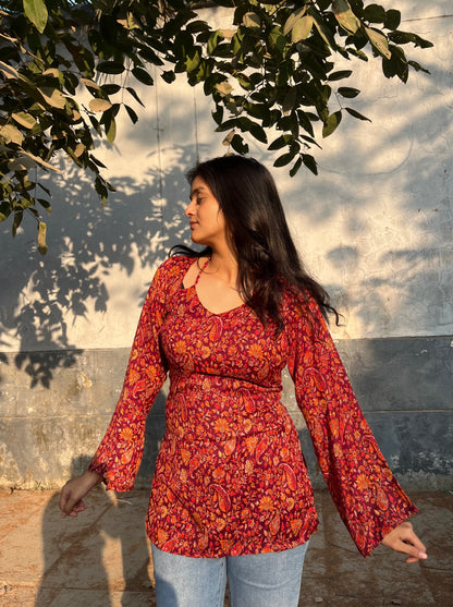 Haseen Hawa Corset back Kurti
