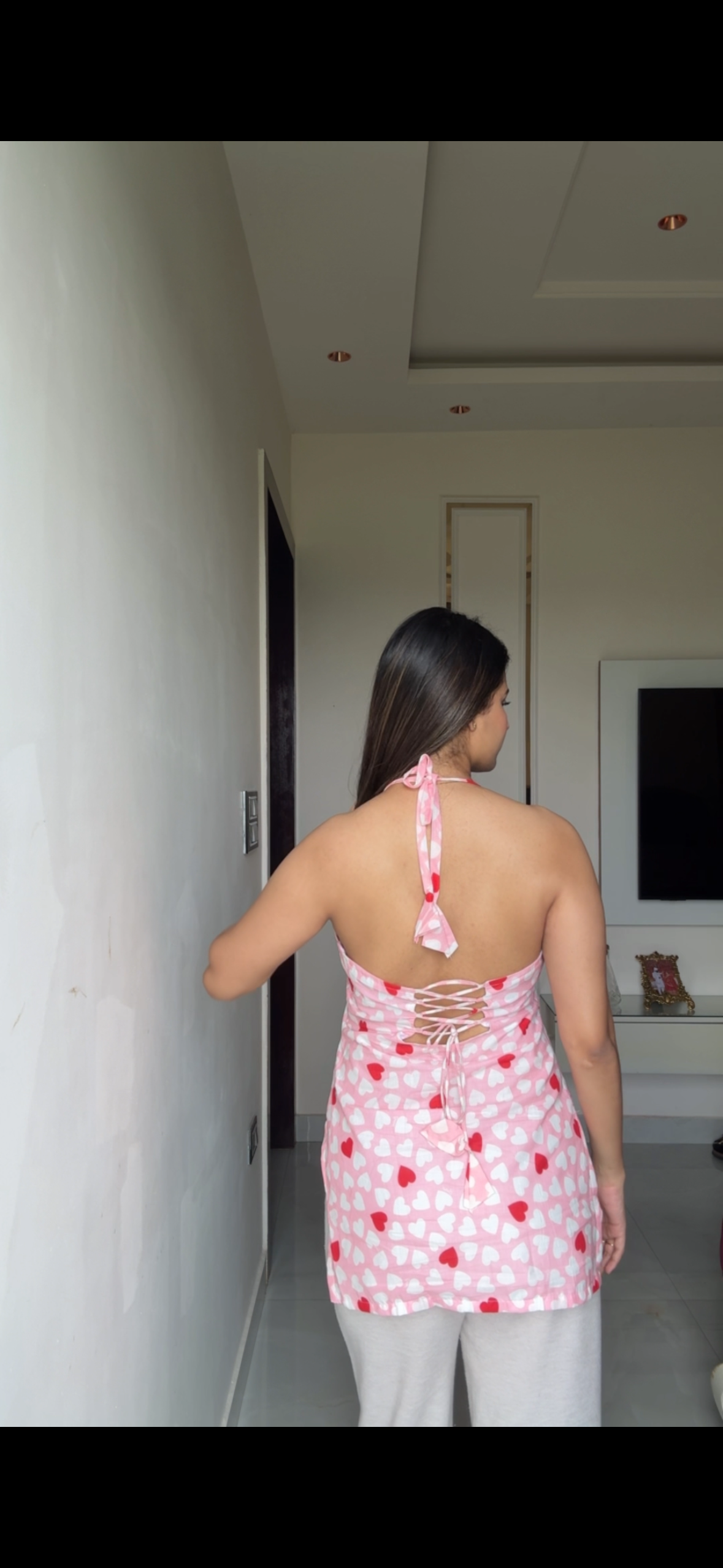 Dilruba Halter Neck Short Kurti