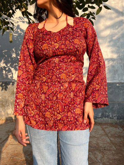 Haseen Hawa Corset back Kurti