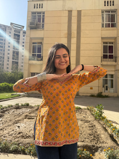 Sunshine Straight Short Kurti