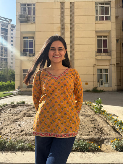 Sunshine Straight Short Kurti