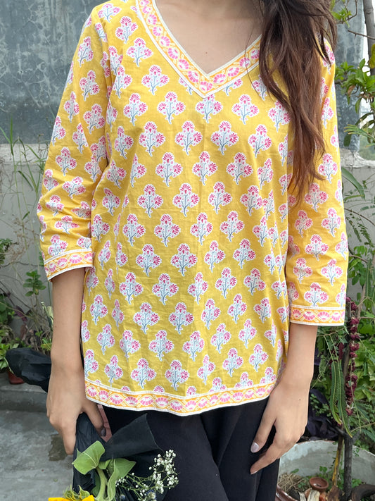 Lemony Short Kurti