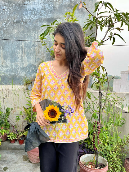 Lemony Short Kurti