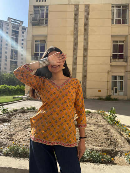 Sunshine Straight Short Kurti