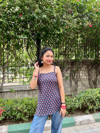 Dahlia Strappy Backless Kurti