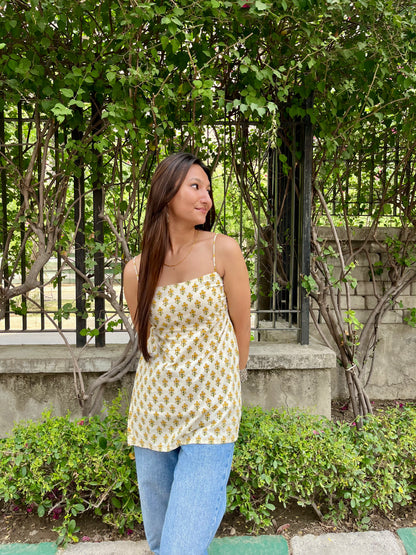 Daisy Noodle Strap Straight Kurti