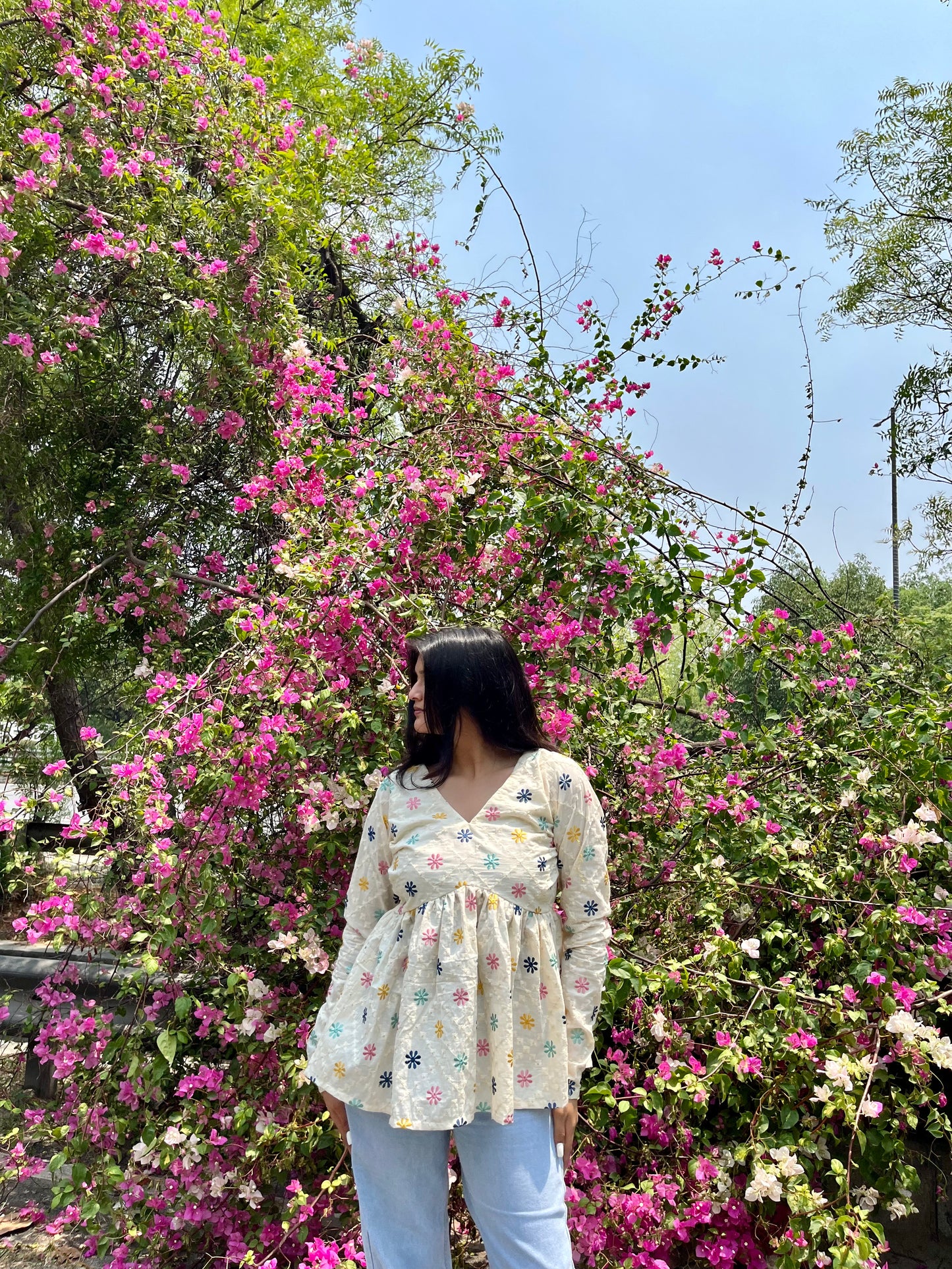 Phulvari Embroided Peeplum Kurti