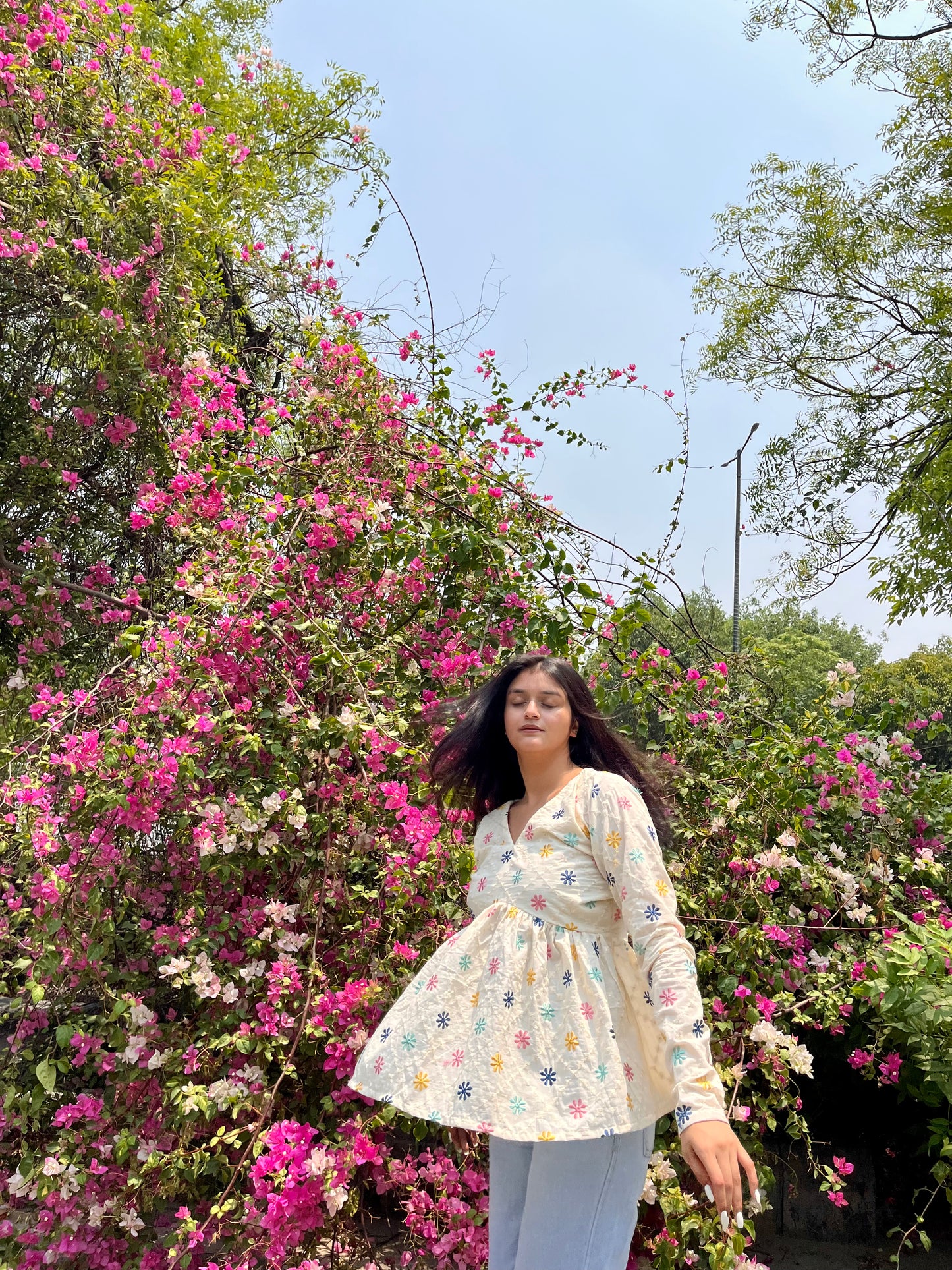 Phulvari Embroided Peeplum Kurti