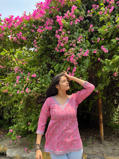 Blossom Straight Short Kurti