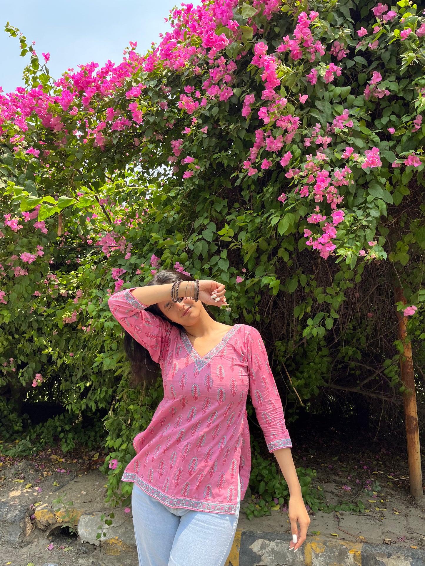 Blossom Straight Short Kurti