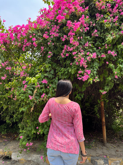 Blossom Straight Short Kurti