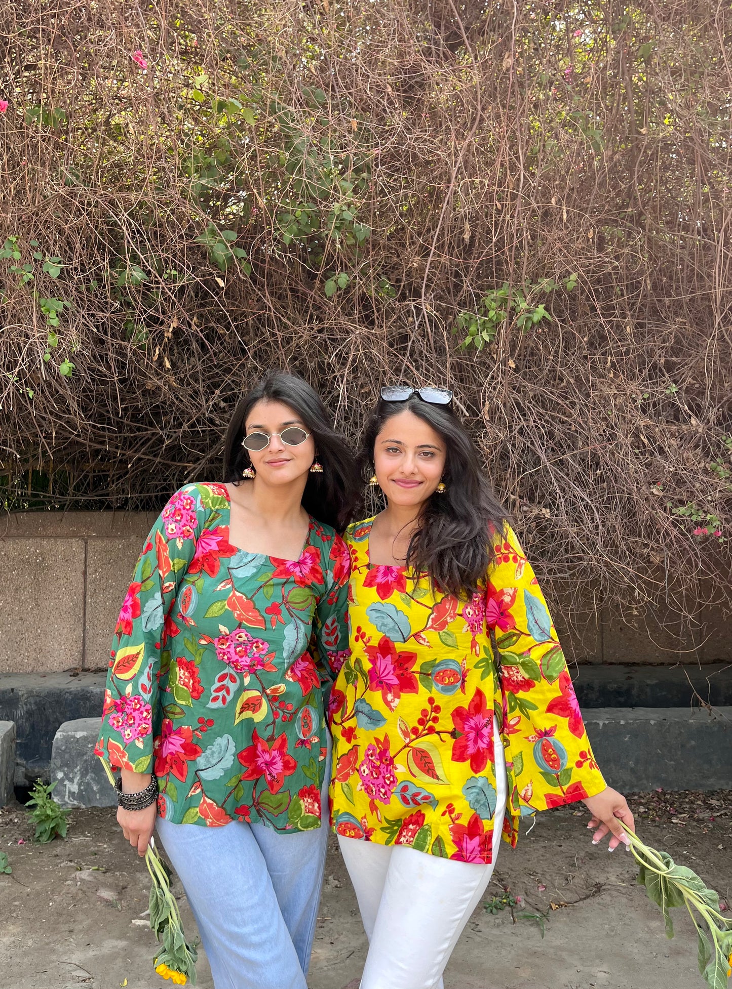 Gardenia Backless Straight Short Kurti