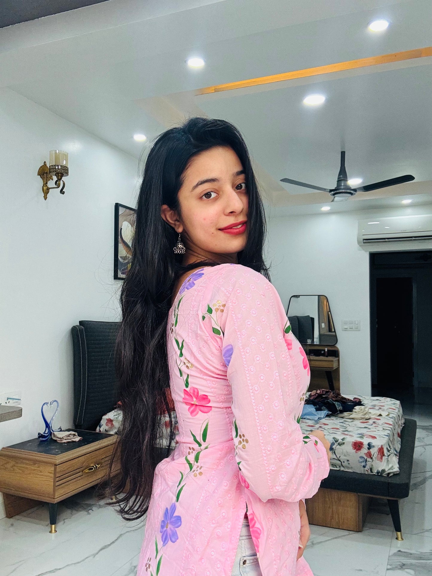 Suhani Handpainted Straight Kurti