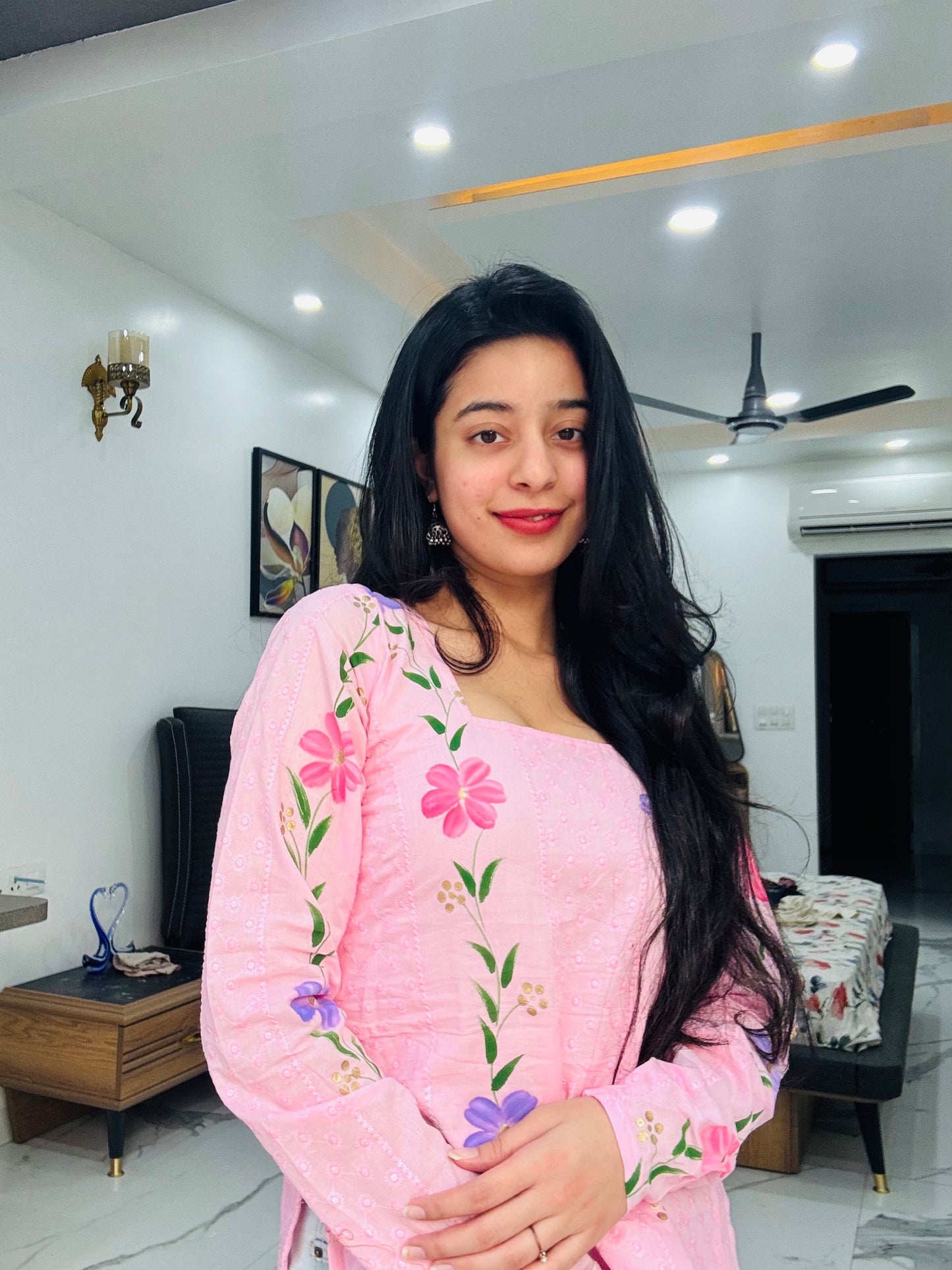 Suhani Handpainted Straight Kurti